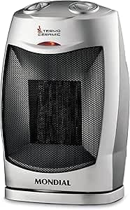Aquecedor Termo Ceramic, Mondial, Preto/Prata, 1500W, 110V - A-05