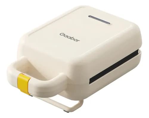 Mini Sanduicheira Elétrica Grill Gaabor Antiaderente 600w Cor Branco