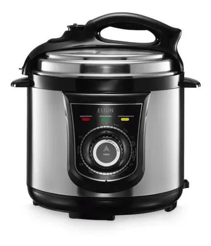 Panela De Pressão Elétrica Elgin 4 Litros Segura 840w Preto