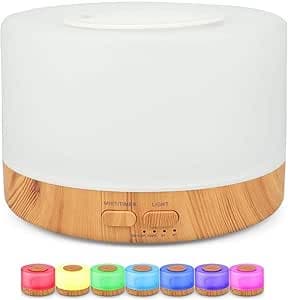 Difusor Aromatizador Umidificador de Ar Ultrassônico NO2PROBLEMS Purificador Aroma Difusor Portátil Led 7 Cores